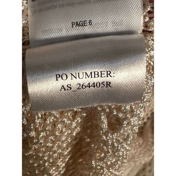 All Saints Sz XS Oversized Slouchy Fit Open Crochet Knit Estero Jumper Viscose - Picture 12 of 14